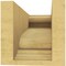 Ekena Millwork 5"W x 10"D x 5"H Wide Scroll Rough Cedar Woodgrain TimberThane Corbel, Primed Tan CORUR05X10X05SCRRCPR - alternate 5